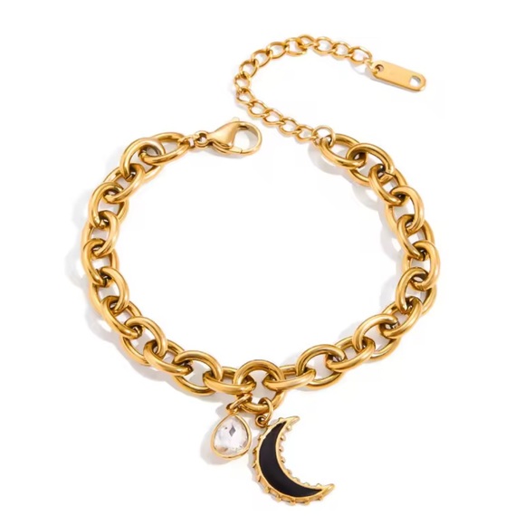 Jewelry - NEW 18K GOLD PLATED “LUNÉA” CHARM BRACELET